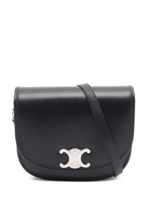 Celine Pre-Owned 2021-2025 Triomphe Leather Besace crossbody bag - Black