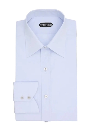 TOM FORD long-sleeve cotton shirt - Blue