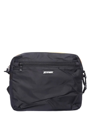 K-Way zipped messenger bag - Black