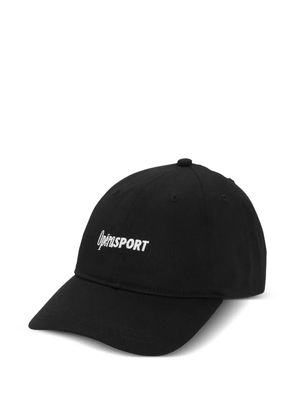 OpéraSPORT embroidered-logo cotton cap hat - Black