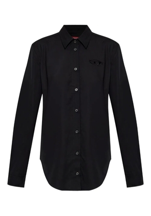 Diesel C-Ronor logo-embroidered shirt - Black