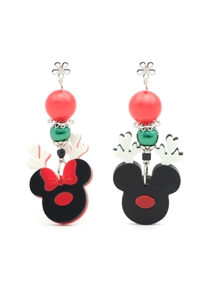 Amir Slama Bijoux reindeer-motif drop earrings - Black