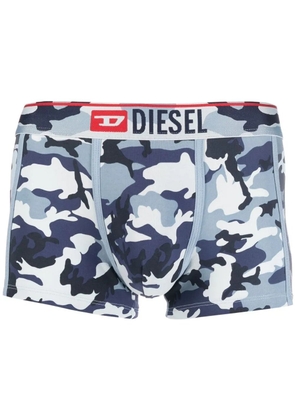 Diesel logo-waistband camouflage boxers - Blue