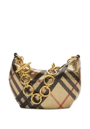 Burberry Chainmail check mini bag - Gold