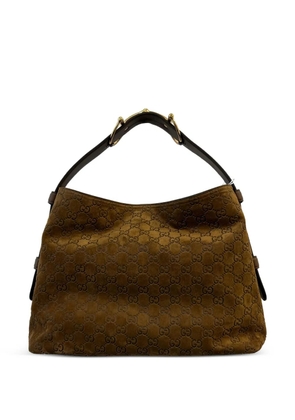 Gucci beatrix suede shoulder bag - Brown