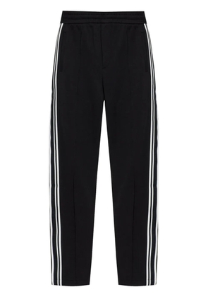 Emporio Armani stripe-detail track pants - Black