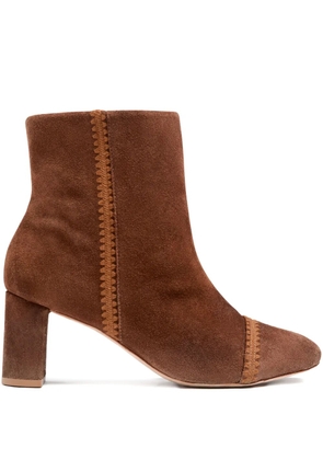 Cinq A Sept 70mm Peyton suede boots - Brown