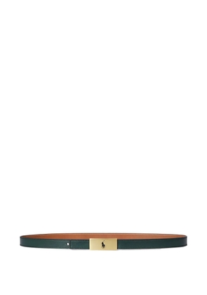 Polo Ralph Lauren logo-plaque belt - Brown
