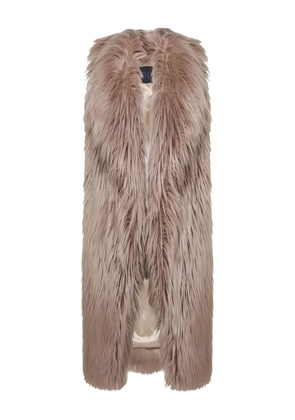 BB Couture faux-fur gilet - Neutrals