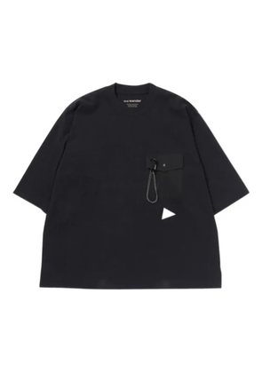 and Wander chest-pocket short-sleeve T-shirt - Black