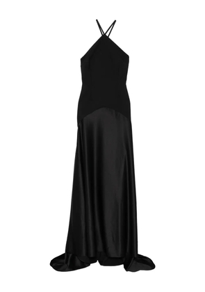 Solace London halterneck maxi dress - Black