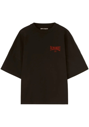 Palm Angels logo-print cotton T-shirt - Black