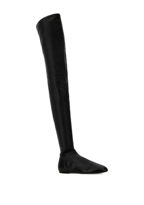 CO COLLECTION over-the-knee leather boots - Black