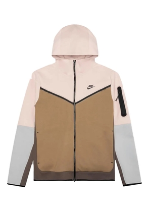 Nike zip-fastening hooded jacket - Brown