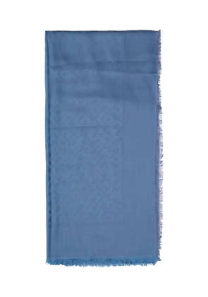 Longchamp fringed shawl - Blue