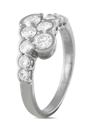 LB Exclusive Platinum diamond bypass ring - Silver