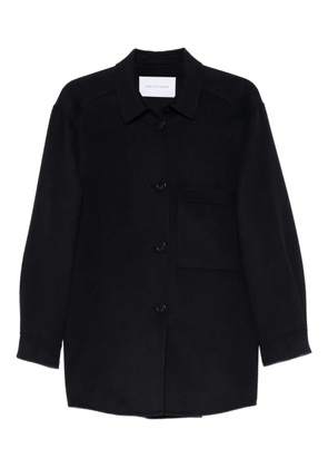 Iris Von Arnim patch-pocket shirt jacket - Blue