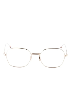 Thom Browne Eyewear geometric-frame glasses - Gold