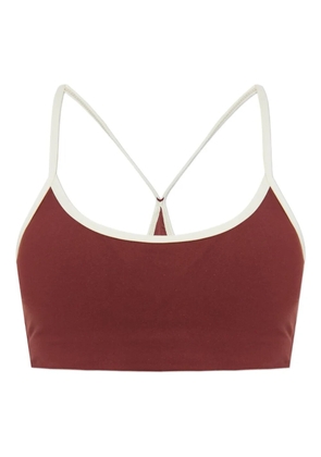 The Upside Samara contrast-trim sports bra - Brown
