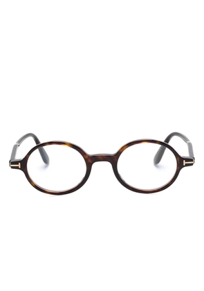 TOM FORD Eyewear FT5975B round-frame glasses - Brown
