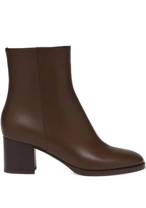 Gianvito Rossi 60mm Santiago block-heel ankle boots - Brown