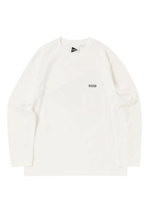 and Wander chest-pocket long-sleeve T-shirt - Neutrals