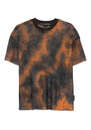 Andersson Bell tie-dye mesh T-shirt - Black