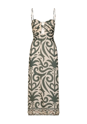 Johanna Ortiz Water Adventure midi dress - Green