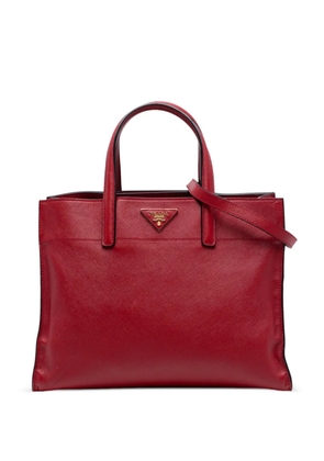 Prada Pre-Owned 2010-2025 Saffiano Soft Triple Pocket Tote satchel - Red