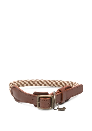 POLDO DOG COUTURE braided charm pet accessory - Brown
