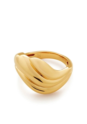 Monica Vinader Swirl chunky band ring - Gold