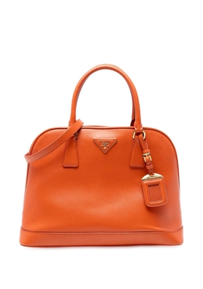 Prada Pre-Owned 2010-2025 Medium Saffiano Lux Open Promenade satchel - Orange
