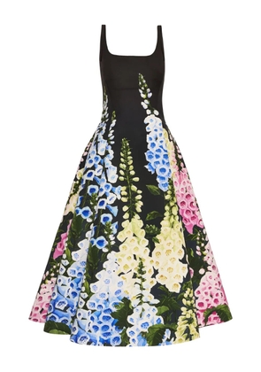 Oscar de la Renta Foxglove midi dress - Black
