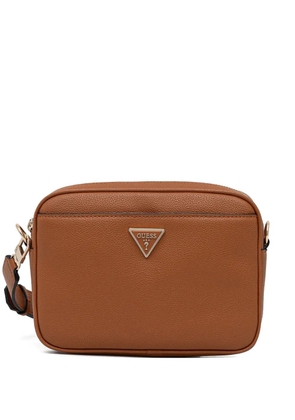 GUESS USA logo-plaque crossbody bag - Brown