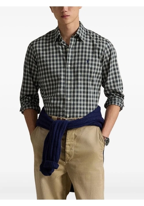 Polo Ralph Lauren logo-embroidered plaid shirt - Green