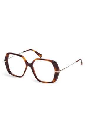 Max Mara Eyewear geometri-frame glasses - Brown