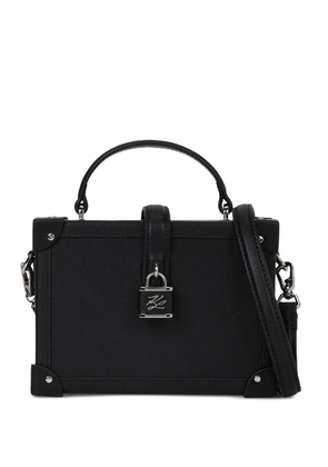 Karl Lagerfeld K/Autograph padlock-detail trunk bag - Black