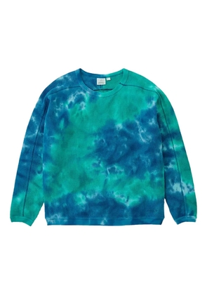 Gramicci tie-dye crew-neck long-sleeve sweatshirt - Blue