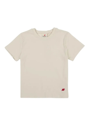 New Balance logo-patch T-shirt - Neutrals
