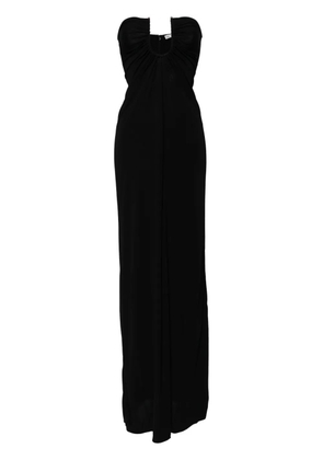 Christopher Esber arced palm strapless dress - Black