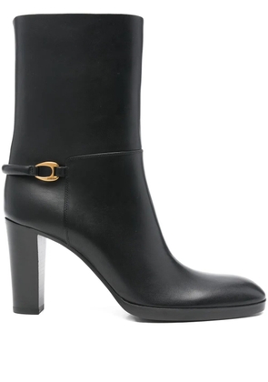 Saint Laurent 90mm buckle detail boots - Black