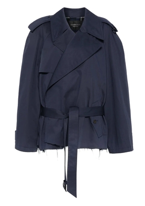 Balenciaga belted jacket - Blue