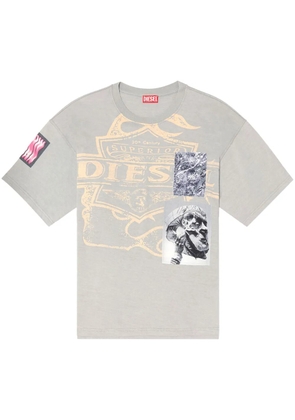 Diesel t-boxt-slits-r8 t-shirt - Grey