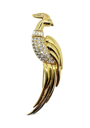 Jennifer Gibson Jewellery 1980s Monet Bird of Paradise brooch - Gold