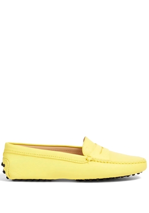 Tod's leather penny loafers - Yellow