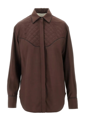 Golden Goose quilted shirt - Brown