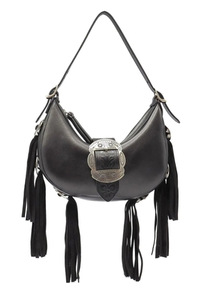 Htc Los Angeles Sheryl buckle fringe bag - Black