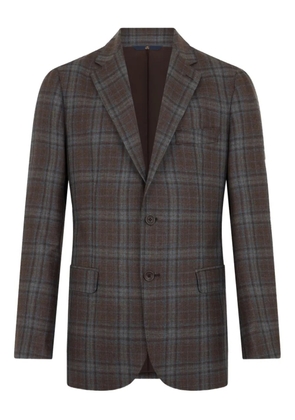 Brooks Brothers checked virgin-wool blazer - Brown