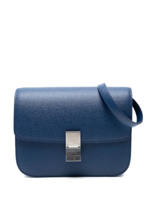Celine Pre-Owned 2018 Medium Calfskin Classic Box crossbody bag - Blue