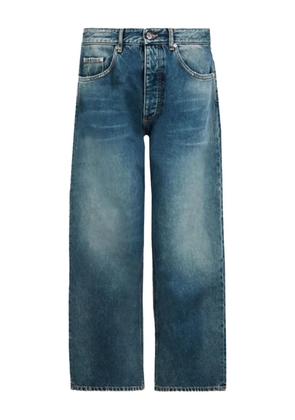 ICON DENIM washed straight-leg jeans - Blue